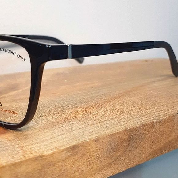 New BLACK Rx'able Eyeglass Frame, women full rim glasses, Shiny Black - Picture 5 of 6